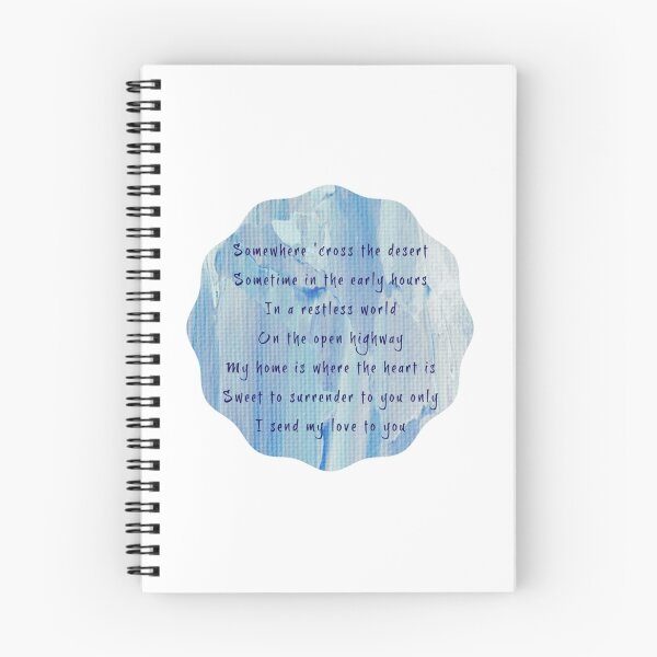 Item preview, Erasure Lyrics on Arty Blue Design - Blue Savannah (Blue)   designed and sold by TRAVIS-DSN.