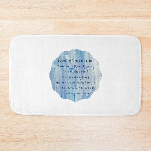 Item preview, Erasure Lyrics on Arty Blue Design - Blue Savannah (Blue)   designed and sold by TRAVIS-DSN.