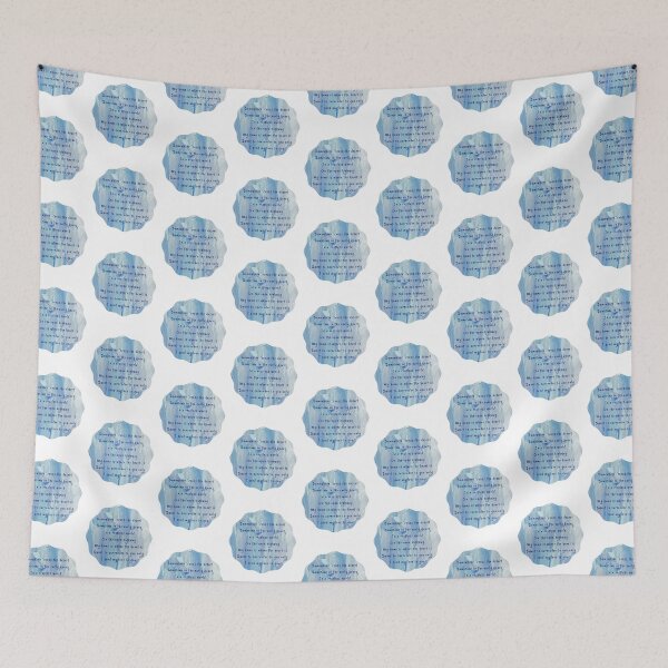 Item preview, Erasure Lyrics on Arty Blue Design - Blue Savannah (Blue)   designed and sold by TRAVIS-DSN.