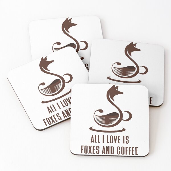 Item preview, All I Love Is Foxes and Coffee - Trendy Running Fox Gift Idea For Fox and Coffee Lovers designed and sold by Prince - Bestseller ★★★★★.