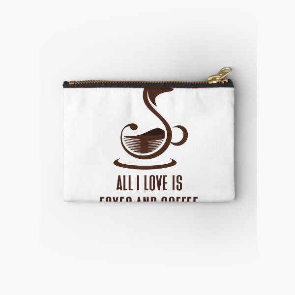 Item preview, All I Love Is Foxes and Coffee - Trendy Running Fox Gift Idea For Fox and Coffee Lovers designed and sold by Prince - Bestseller ★★★★★.