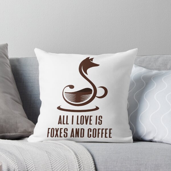 Item preview, All I Love Is Foxes and Coffee - Trendy Running Fox Gift Idea For Fox and Coffee Lovers designed and sold by Prince - Bestseller ★★★★★.