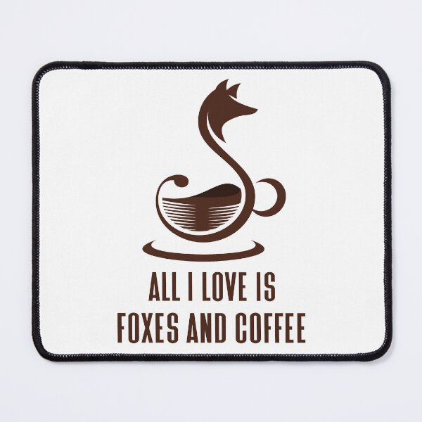 Item preview, All I Love Is Foxes and Coffee - Trendy Running Fox Gift Idea For Fox and Coffee Lovers designed and sold by Prince - Bestseller ★★★★★.