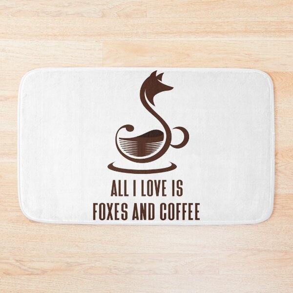 Item preview, All I Love Is Foxes and Coffee - Trendy Running Fox Gift Idea For Fox and Coffee Lovers designed and sold by Prince - Bestseller ★★★★★.