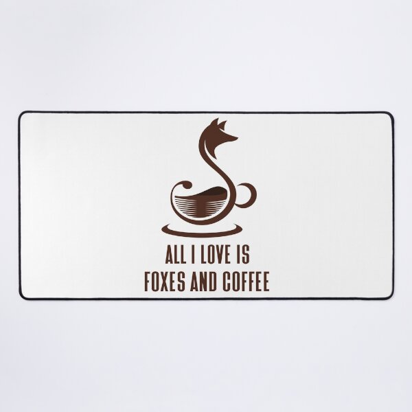 Item preview, All I Love Is Foxes and Coffee - Trendy Running Fox Gift Idea For Fox and Coffee Lovers designed and sold by Prince - Bestseller ★★★★★.
