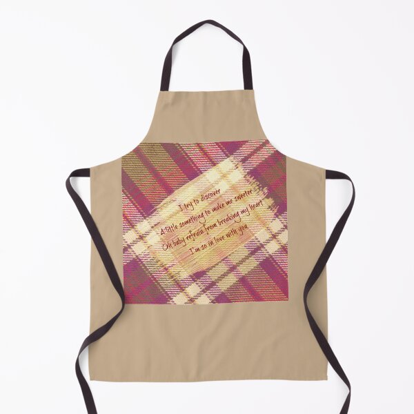 Item preview, Erasure Lyrics on Gold Paint Swish Background and Red Tartan Backing - Little Respect T-Shir designed and sold by TRAVIS-DSN.