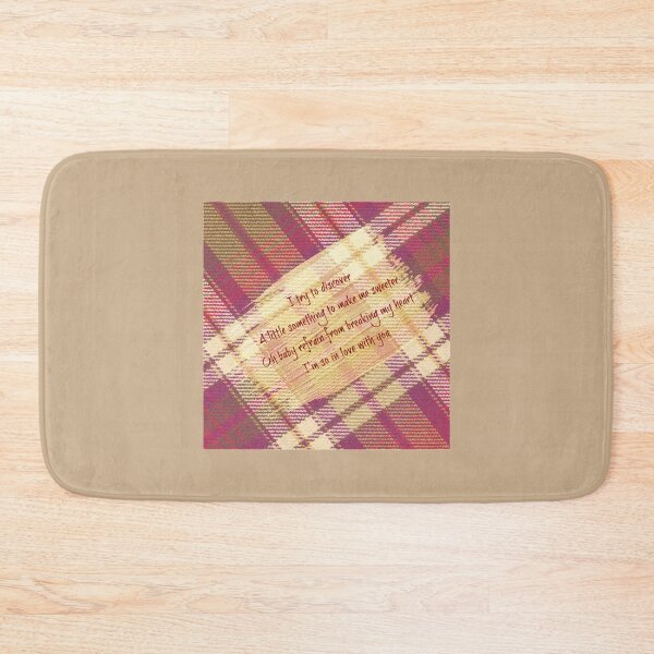Item preview, Erasure Lyrics on Gold Paint Swish Background and Red Tartan Backing - Little Respect  T-Shir designed and sold by TRAVIS-DSN.