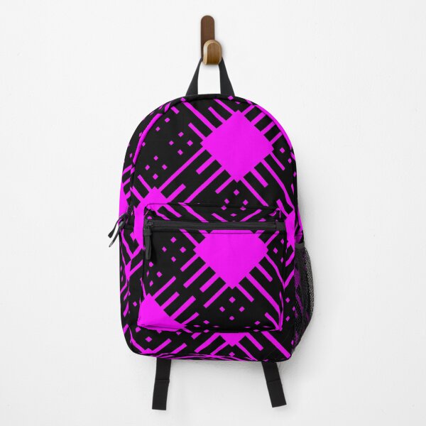 Item preview, Patrón de línea de trazos en ángulo Criss Cross 2 en negro y magenta designed and sold by Neil Feigeles.