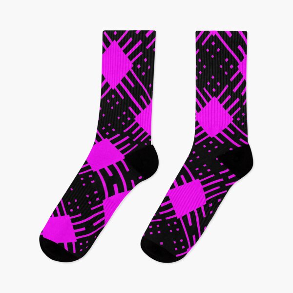 Artikelvorschau, Criss Cross Schrägstrichmuster 2 in Schwarz und Magenta entworfen und verkauft von Neil Feigeles.
