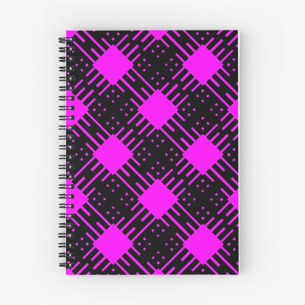 Artikelvorschau, Criss Cross Schrägstrichmuster 2 in Schwarz und Magenta entworfen und verkauft von Neil Feigeles.