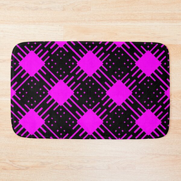 Artikelvorschau, Criss Cross Schrägstrichmuster 2 in Schwarz und Magenta entworfen und verkauft von Neil Feigeles.