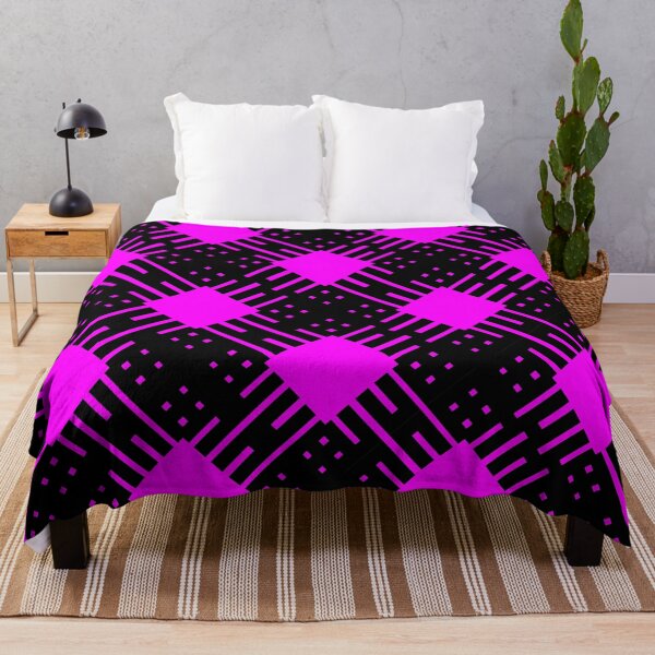 Artikelvorschau, Criss Cross Schrägstrichmuster 2 in Schwarz und Magenta entworfen und verkauft von Neil Feigeles.