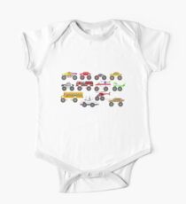 Monster Vehicles - The Kids' Picture Show - Pixel Art One Piece - Short Sleeve