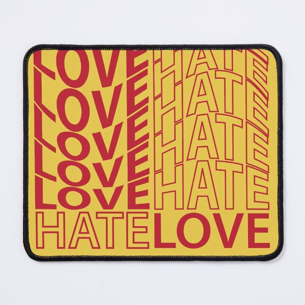 Item preview, love hate typography designed and sold by MendesMay.