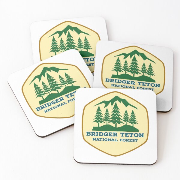 Item preview, Bridger Teton National Forest Wyoming Vintage Retro Forest Hiking, Camping Adventure Travel designed and sold by tmartinezta.