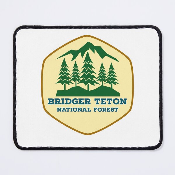 Item preview, Bridger Teton National Forest Wyoming Vintage Retro Forest Hiking, Camping Adventure Travel designed and sold by tmartinezta.