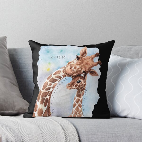 Item preview, Giraffe Mom and Baby - John 3:30 Bible Verse, Christian Design designed and sold by TheKingdomAttic.