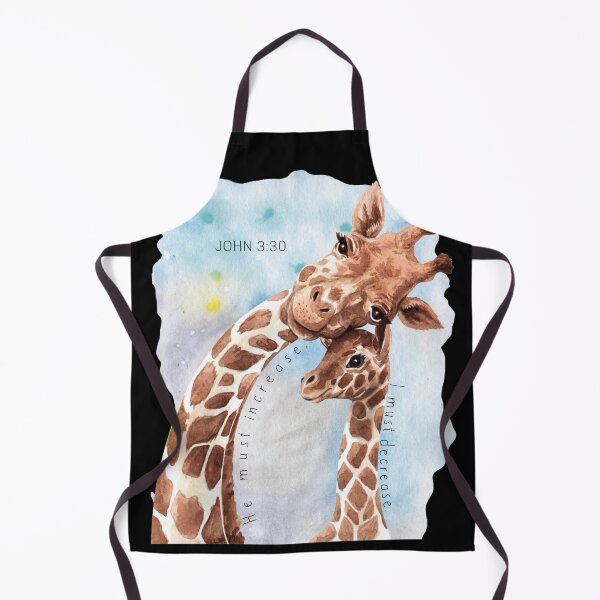 Item preview, Giraffe Mom and Baby - John 3:30 Bible Verse, Christian Design designed and sold by TheKingdomAttic.