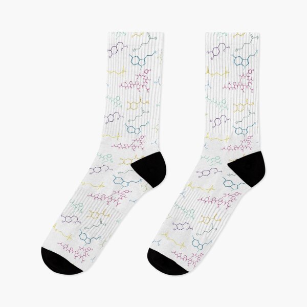 Item preview, Neurotransmitters Pattern Happy Chemicals designed and sold by GrellenDraws.