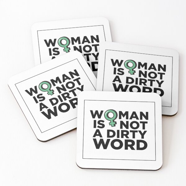 Item preview, WOMAN IS NOT A DIRTY WORD - Protest Women Erasure   designed and sold by TRAVIS-DSN.