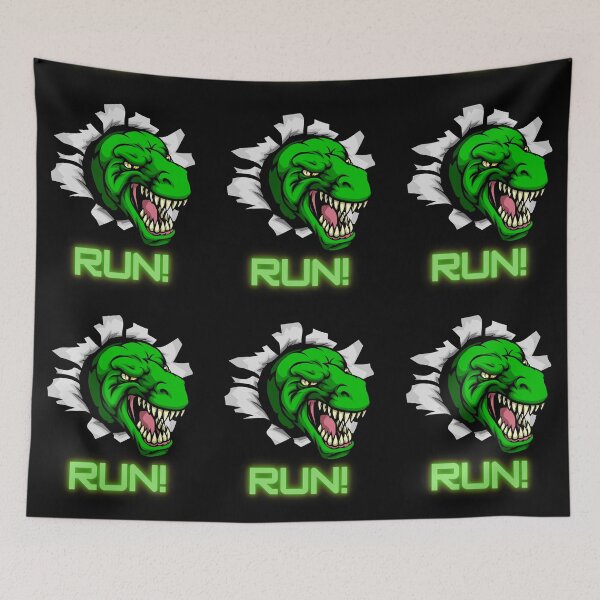 Item preview, Run-Scary Dinosaur  designed and sold by Trendi61.