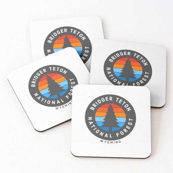 Item preview, Bridger Teton National Forest Wyoming Vintage Retro Forest Hiking, Camping Adventure Travel designed and sold by tmartinezta.
