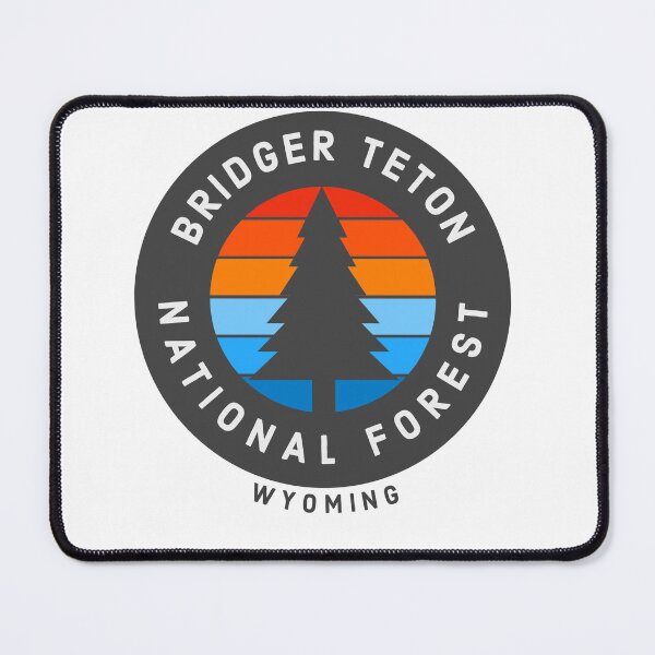 Item preview, Bridger Teton National Forest Wyoming Vintage Retro Forest Hiking, Camping Adventure Travel designed and sold by tmartinezta.