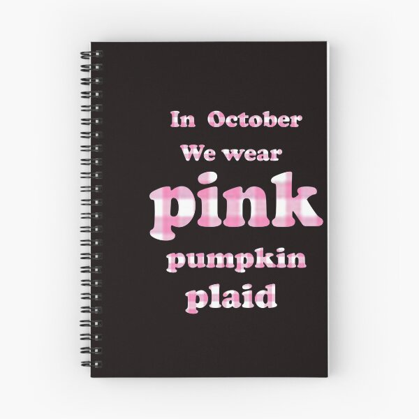 Item preview, In October we wear pink pumpkin plaid  designed and sold by Anoma Priyadarshani.