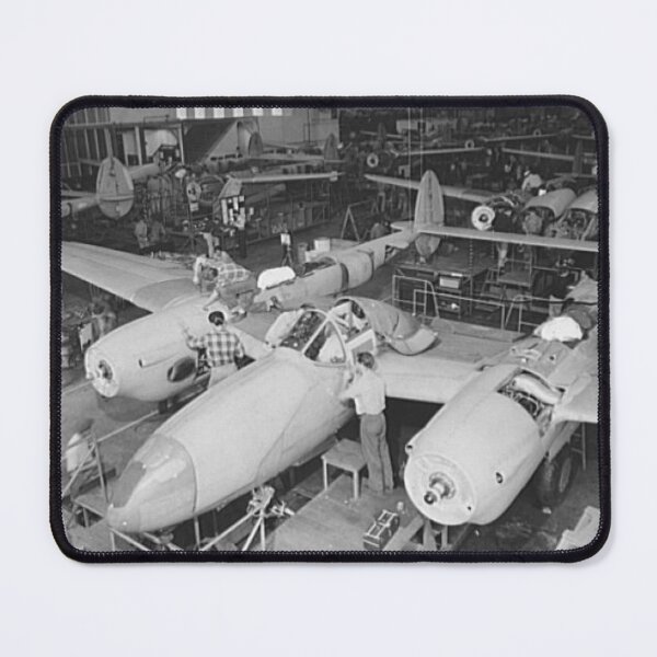 Vintage: Lockheed P-38 Pursuit Planes Mouse Pad