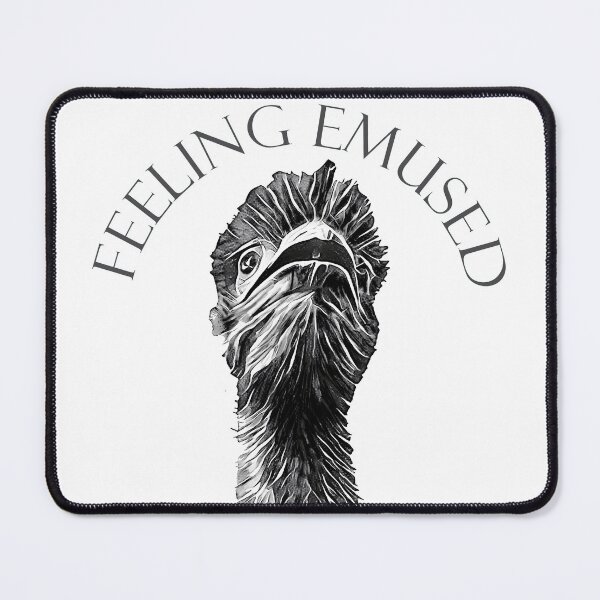 Item preview, Emu Digital Charcoal Line Art Feeling Emused designed and sold by SmileThreads.