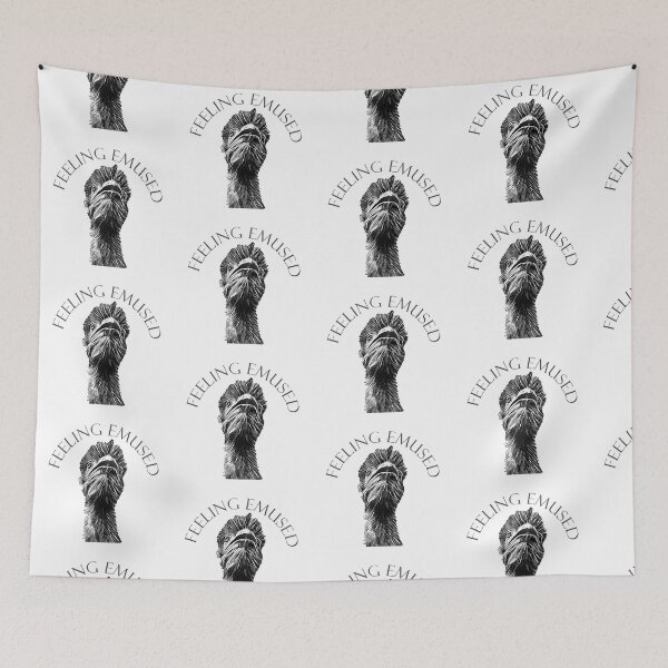 Item preview, Emu Digital Charcoal Line Art Feeling Emused designed and sold by SmileThreads.