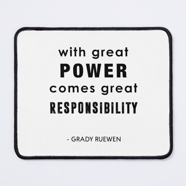Item preview, With great power comes great responsibility designed and sold by corbrand.