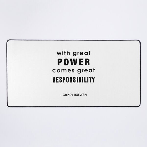 Item preview, With great power comes great responsibility designed and sold by corbrand.