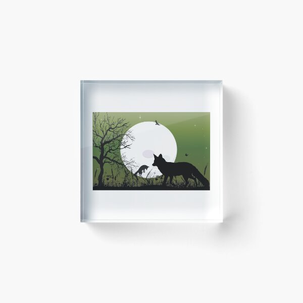 Item preview, Beautiful Jumping Foxes Painting - Trendy Running Fox Gift Idea For Fox Lovers designed and sold by Prince - Bestseller ★★★★★.