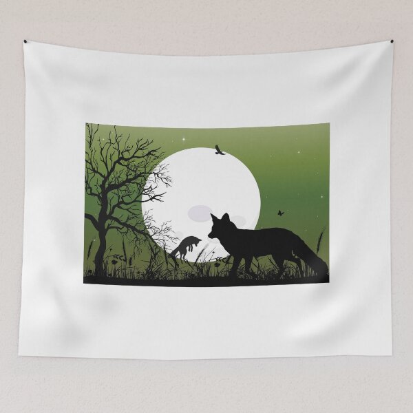 Item preview, Beautiful Jumping Foxes Painting - Trendy Running Fox Gift Idea For Fox Lovers designed and sold by Prince - Bestseller ★★★★★.