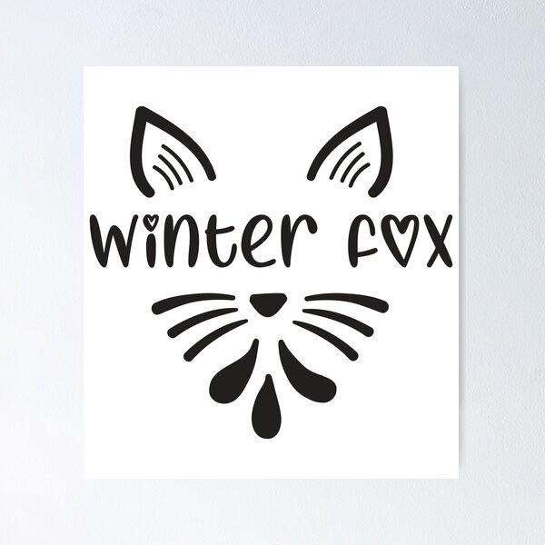Item preview, Cute Girly Winter Fox - Trendy Running Fox Gift Idea For Fox Lovers designed and sold by Prince - Bestseller ★★★★★.
