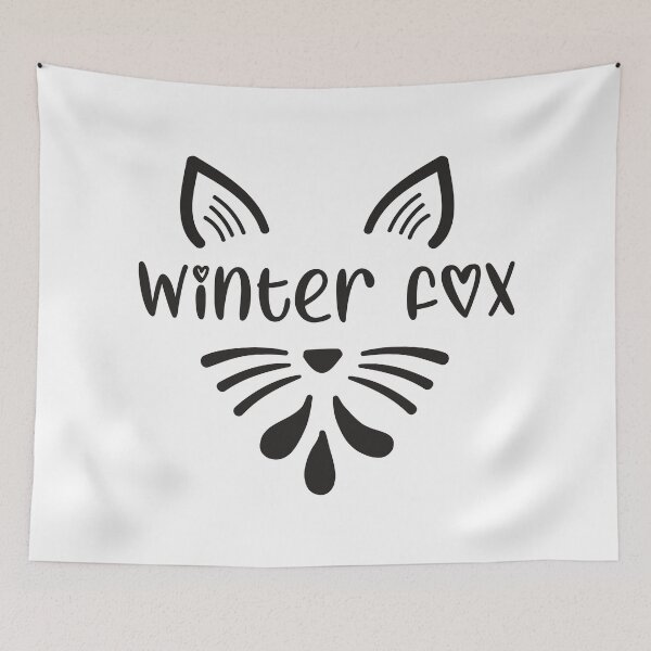 Item preview, Cute Girly Winter Fox - Trendy Running Fox Gift Idea For Fox Lovers designed and sold by Prince - Bestseller ★★★★★.
