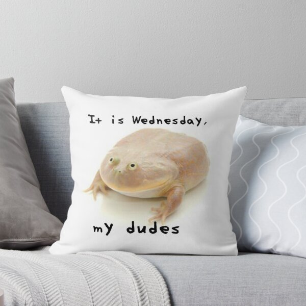 Aperçu de l'œuvre C'est mercredi My Dudes Frog Meme créée et vendue par TouringDesigns.