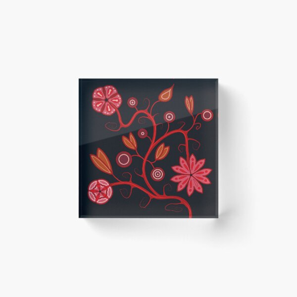 Item preview, Fall red florals designed and sold by stalkingheron.