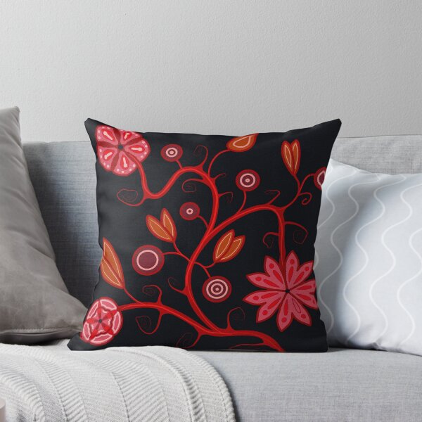 Item preview, Fall red florals designed and sold by stalkingheron.