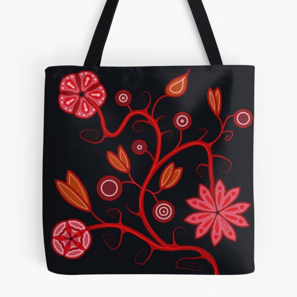 Item preview, Fall red florals designed and sold by stalkingheron.
