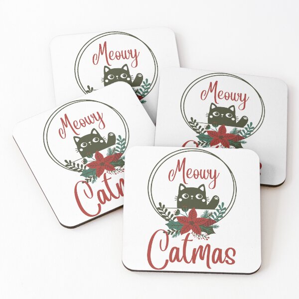 Item preview, Meowy Catmas, Cute Kitty Christmas designed and sold by Auntieck.