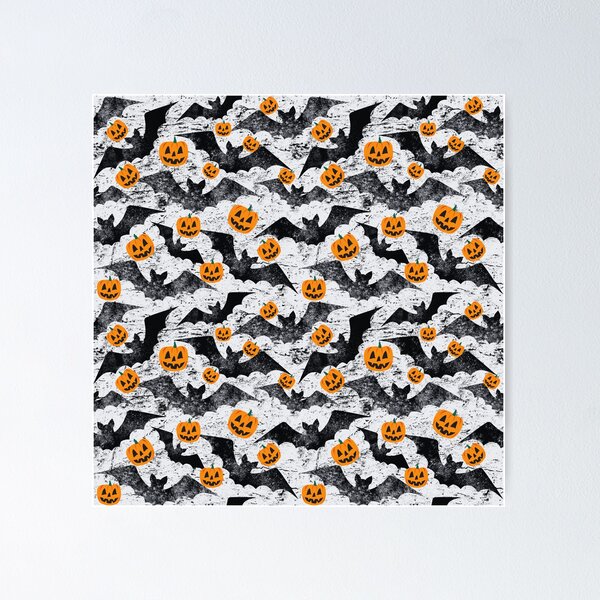 Item preview, Vintage Bats and pumpkins designed and sold by Artystico  ⭐⭐⭐⭐⭐.