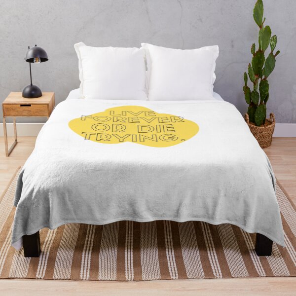 Item preview, Funny Mortuary Quotes Sticker, Live Forever or Die Trying designed and sold by Naked-Alien.