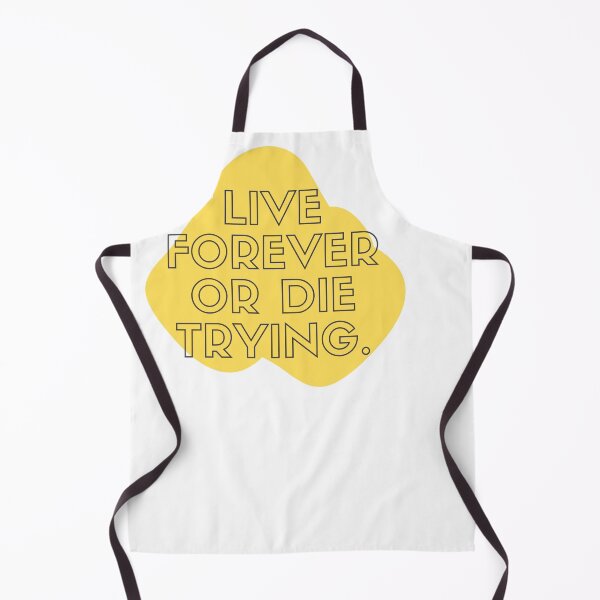 Item preview, Funny Mortuary Quotes Sticker, Live Forever or Die Trying designed and sold by Naked-Alien.