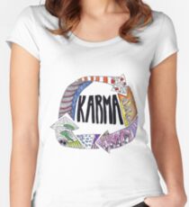 Karma Women's Fitted Scoop T-Shirt