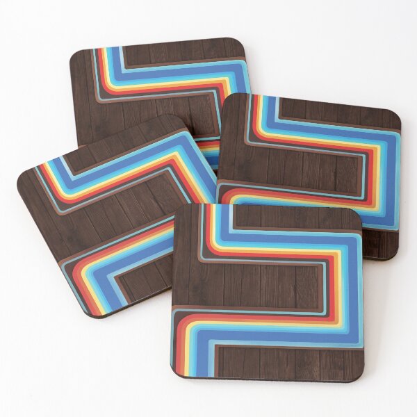 Item preview, 70s Light Trail on Wood designed and sold by pinkmonkeybird.