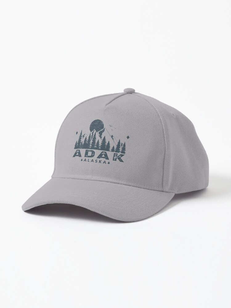 Cap for Sale mit Blick auf die Berge von Adak in Alaska von Home Spirit Redbubble