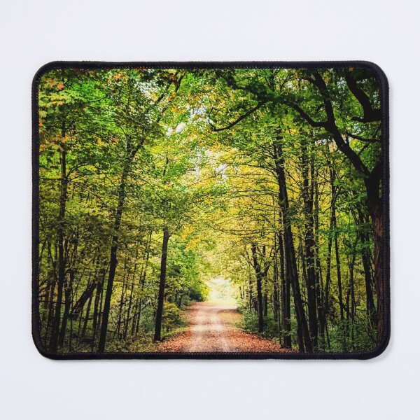 Item preview, Illinois Country Autumn Road - Moraine View State Park designed and sold by Krysanthe.