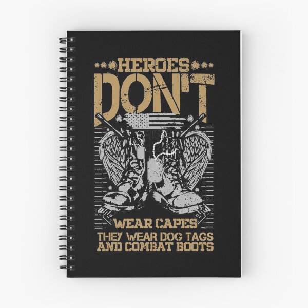 Item preview, Heroes Don't Wear Capes They Wear Dog Tags And Combat Boots designed and sold by Creativy.